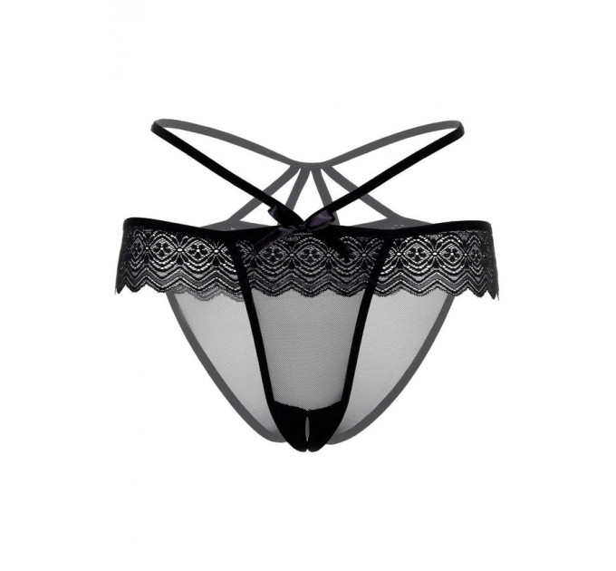 Трусики с открытым доступом Daring Intimates Taylor черные, L-XL