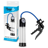 Вакуумная помпа мужская Toyz4lovers с ручкой пистолетом механическая, прозрачная