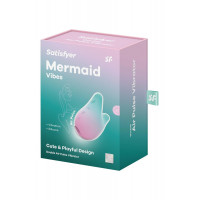 Вакуумный стимулятор с вибрацией Satisfyer Mermaid Vibes, мятно-розовый