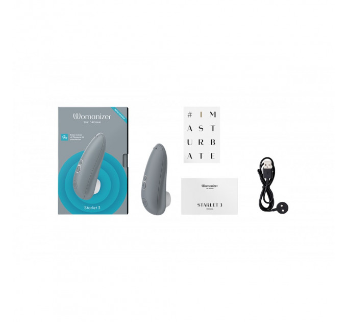 Вакуумный клиторальный стимулятор Womanizer Starlet 3 Gray