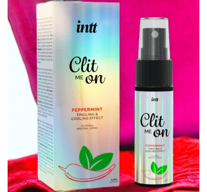 Возбуждающий гель INTT Clitoris Stimulator Spray Clit Me On Peppermint