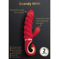Вибратор кролик рельефный Gcandy MINI - Коралловый