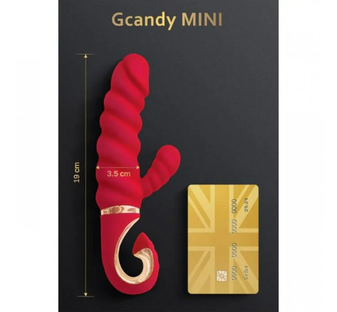 Вибратор кролик рельефный Gcandy MINI - Коралловый