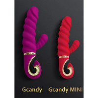 Вибратор кролик рельефный Gcandy MINI - Коралловый