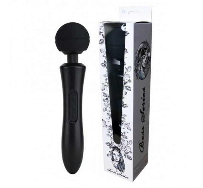 Вибратор-Микрофон с пульсацией черный Massager Ultra Powerful -Big USB