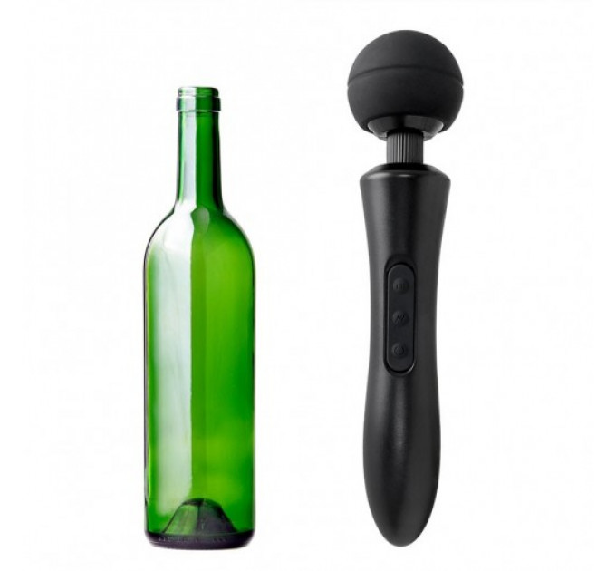 Вибратор-Микрофон с пульсацией черный Massager Ultra Powerful -Big USB