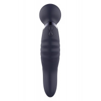 Вібратор мікрофон вигнутий подвійний стимуляції Dream Toys Glam Dual Wand Vibe, фіолетовий