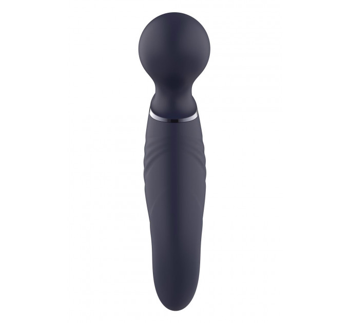 Вибратор микрофон изогнутый двойной стимуляции Dream Toys Glam Dual Wand Vibe, фиолетовый