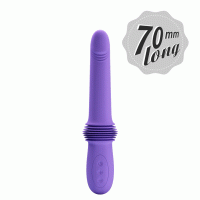 Вибратор с фрикциями Pretty Love Pazuzu Thrusting, фиолетовый, 29.2 х 3.2 см