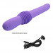 Вибратор с фрикциями Pretty Love Pazuzu Thrusting, фиолетовый, 29.2 х 3.2 см