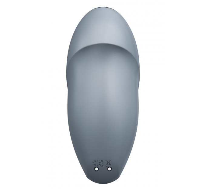 Вібратор для клітора Satisfyer Tap & Climax 1 з вібрацією та постукуванням, сірий