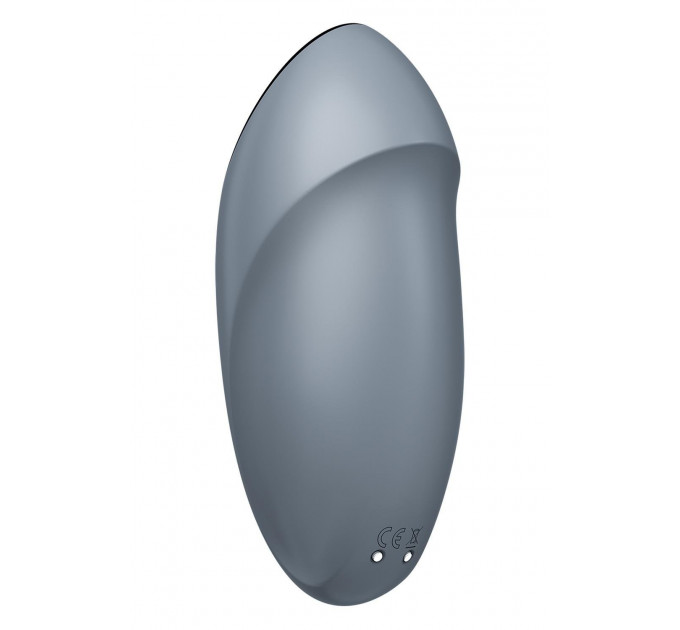 Вібратор для клітора Satisfyer Tap & Climax 1 з вібрацією та постукуванням, сірий