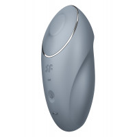 Вибратор для клитора Satisfyer Tap & Climax 1 c вибрацией и постукиванием, серый