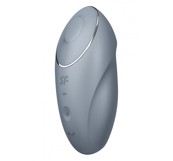 Вібратор для клітора Satisfyer Tap & Climax 1 з вібрацією та постукуванням, сірий