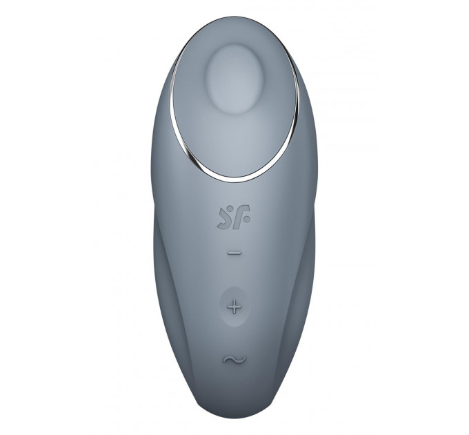 Вібратор для клітора Satisfyer Tap & Climax 1 з вібрацією та постукуванням, сірий