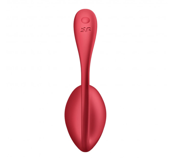 Вібратор в трусики Satisfyer Shiny Petal з додатком та пультом, червоний