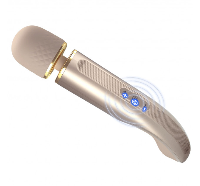 Вибромассажер микрофон PRETTY LOVE Interesting Massager Gold, 29 х 5.8 см