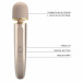 Вибромассажер микрофон PRETTY LOVE Interesting Massager Gold, 29 х 5.8 см