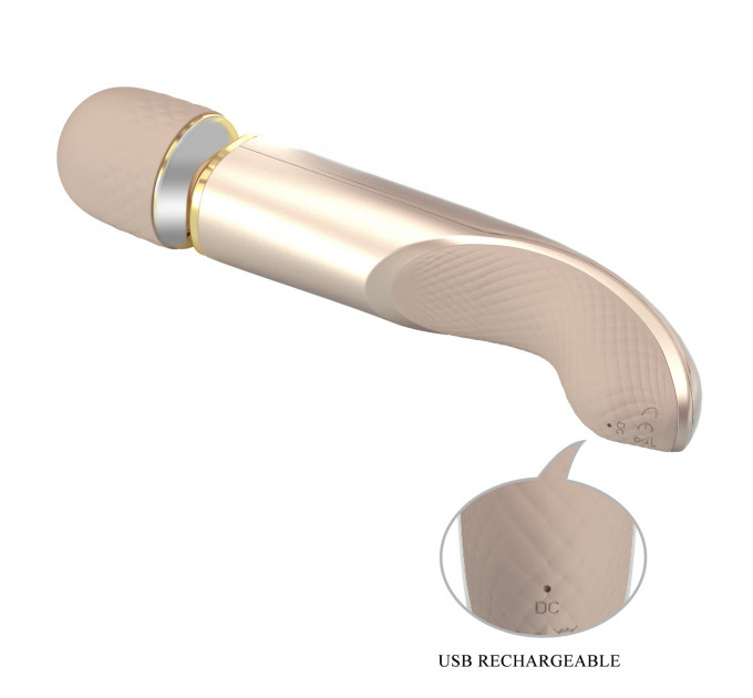 Вибромассажер микрофон PRETTY LOVE Interesting Massager Gold, 29 х 5.8 см