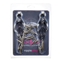 Зажимы на соски ,,клевер,, Lucky Bay Nipple play на цепочке с шипами