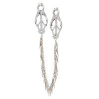 Зажимы на соски ,,клевер,, Lucky Bay Nipple play на цепочке с шипами