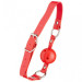 F61401 Кляп из экокожи BREATHABLE BALL GAG RED