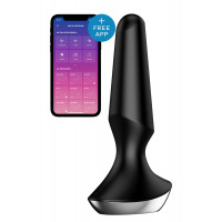Анальная пробка с функцией управления с смартфона Satisfyer Plug-Ilicious, черный