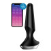 Анальная пробка с функцией управления с смартфона Satisfyer Plug-Ilicious, черный