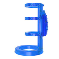 Насадка з вібрацією Chisa Get Lock Vibrating Cock Cage та ерекційними кільцями, синя