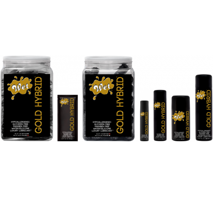 Лубрикант водно-силіконовий гібрид Wet Gold Hybrid 93 мл