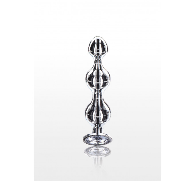 Анальна ялинка металева із кристалом Toy Joy Diamond Star Beads, Small