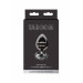 Анальна металева пробка M із чорним каменем Butt Plug With Diamond Jewel Taboom