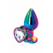 Анальная пробка NS Novelties REAR ASSETS MULTICOLOR HEART MEDIUM CLEAR