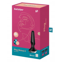 Анальна пробка з функцією керування зі смартфона Satisfyer Plug-Ilicious, чорний
