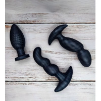 Анальная пробка силикон BLUSH SPARK SILICONE PLUG SMALL CARBON FIBER