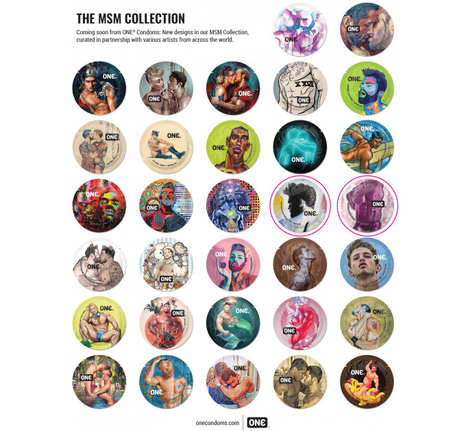 Банка презервативів ONE Classic Select MSM Collection, 100 шт