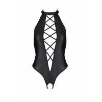 Боді з халтером та геометричним візерунком NANCY BODY black S/M - Passion