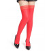 Панчохи еластичні Star Night з імітацією шкіри, червоні, XS-M