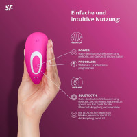 Подвійний вібратор Satisfyer Top Secret+ із додатком, рожевий