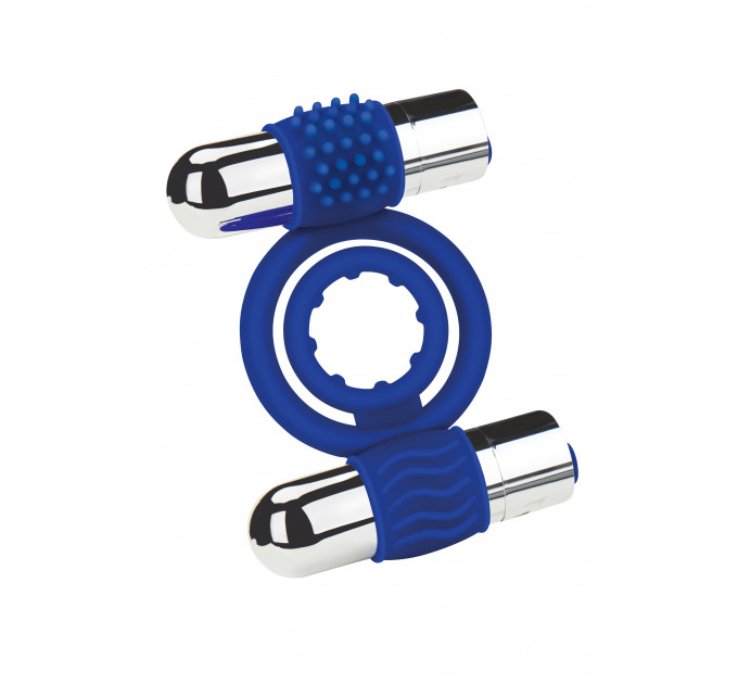 Эрекционное кольцо с вибрацией ZOLO DUO VIBRATING C-RING