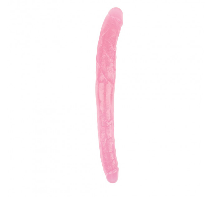 Фаллоимитатор двойной Chisa Hi-Rubber 45 см, розовый