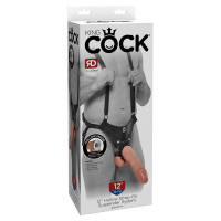 Фаллопротез большой реалистичный Pipedream King Cock страпон полый, 30 см х 5.8 см Фаллопротез большой реалистичный Pipedream King Cock страпон полый, 30 см х 5.8 см