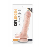 Фаллоимитатор реалистичный Blush Dr. Skin на присоске, бежевый