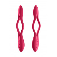 Гнущийся универсальный вибратор (эрекционное кольцо) Satisfyer Elastic Joy красный