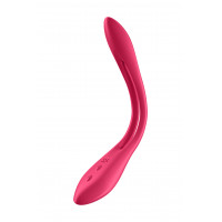 Гнущийся универсальный вибратор (эрекционное кольцо) Satisfyer Elastic Joy красный