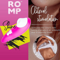 Кліторальний вакуумний стимулятор Romp Shine рожевий