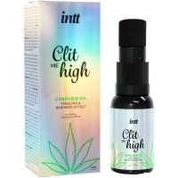 Клиторальные капли с сужающим и согревающим эффектом Intt Clit me High Cannabis, 15 мл Клиторальные капли с сужающим и согревающим эффектом Intt Clit me High Cannabis, 15 мл
