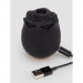 Клиторальный стимулятор в форме розы Fifty Shades of Grey Rose Clitoral Suction черного цвета