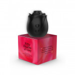 Клиторальный стимулятор в форме розы Fifty Shades of Grey Rose Clitoral Suction черного цвета