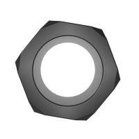 Кольцо эрекционное Chisa GK Power Nust Bolts Cock Ring в виде болта, черное